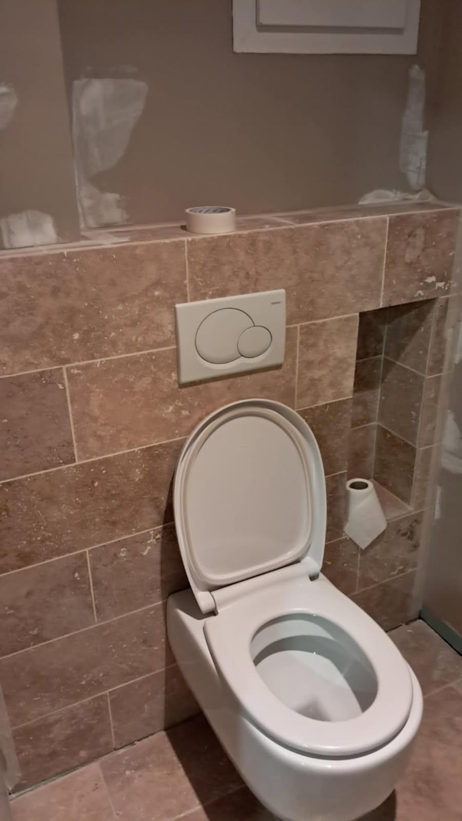 pose de faïence salle de bain, carreleur Saint Saulve